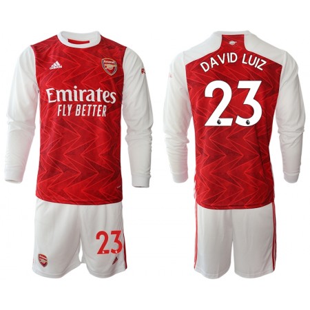 Tenue Arsenal David Luiz 23 Enfant Domicile 2020-2021 Maillot de Foot ML